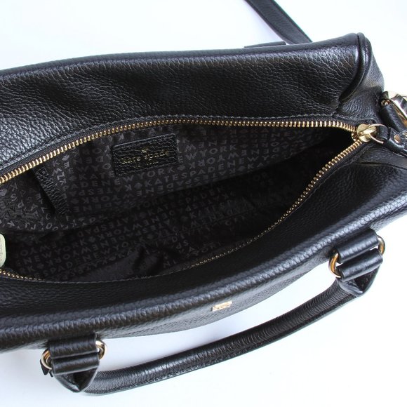 Kate Spade Crossbody Purse Black Leather - Picture 9 of 12